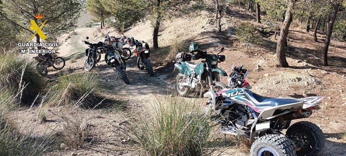 Vehículos interceptados por la Guardia Civil en espacios protegidos.