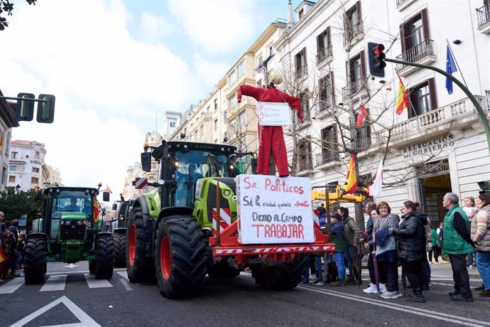 Tractorada en Santander