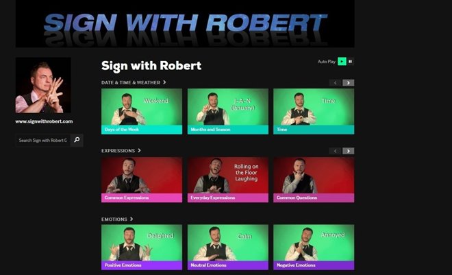 Sign with Robert